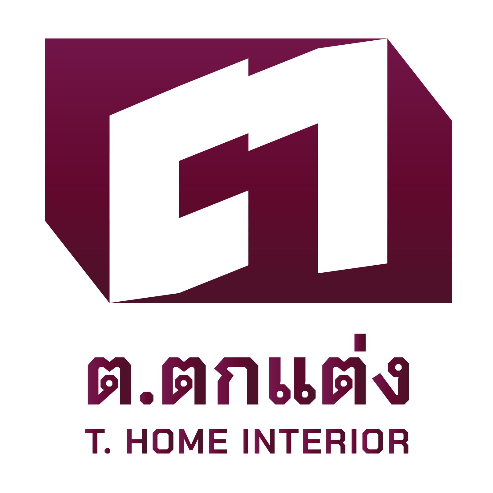 T. HOME CONSTRUCTION Logo