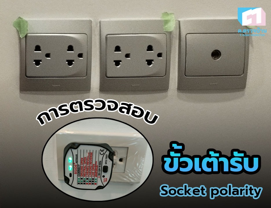 การตรวจสอบขั้วเต้ารับ