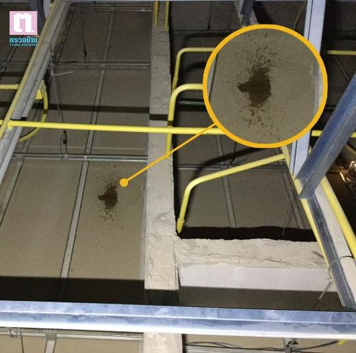 A yellow pipe with a yellow circle and a puddle of dirt on the floor

AI-generated content may be incorrect.